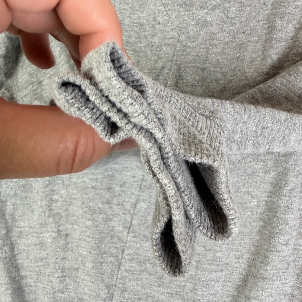 Marine Layer Heather Grey Crewneck Sweatshirt WomenSmall Center Seam Rayon Blend - Picture 6 of 7